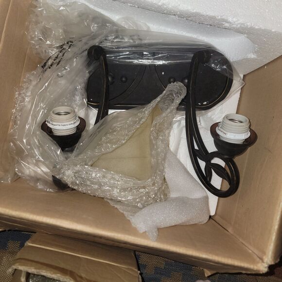 New Progress Lighting P2967-84 Le Jardin 2 Light Espresso Bath Vanity Light 2way - Picture 3 of 16